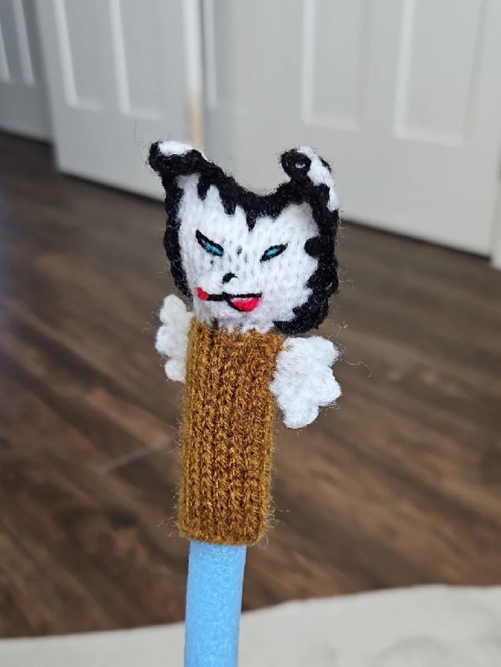 Hand-Knit Animal Finger Puppet Set of 11 Storytelling Toys